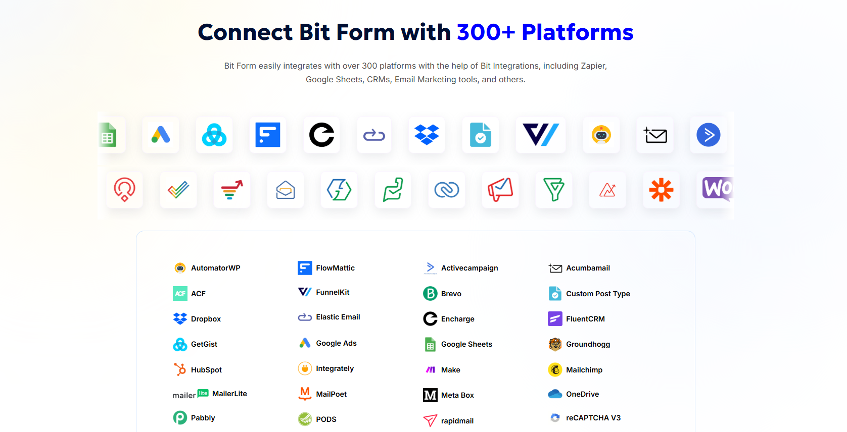 screenshot of Bit Form